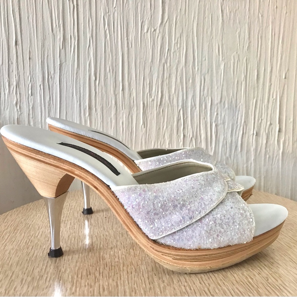 Betsey Johnson Polly heel mules